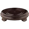 Red Lantern Rosewood Pedestal Stand - (Size 6.5 in. Base Diameter)