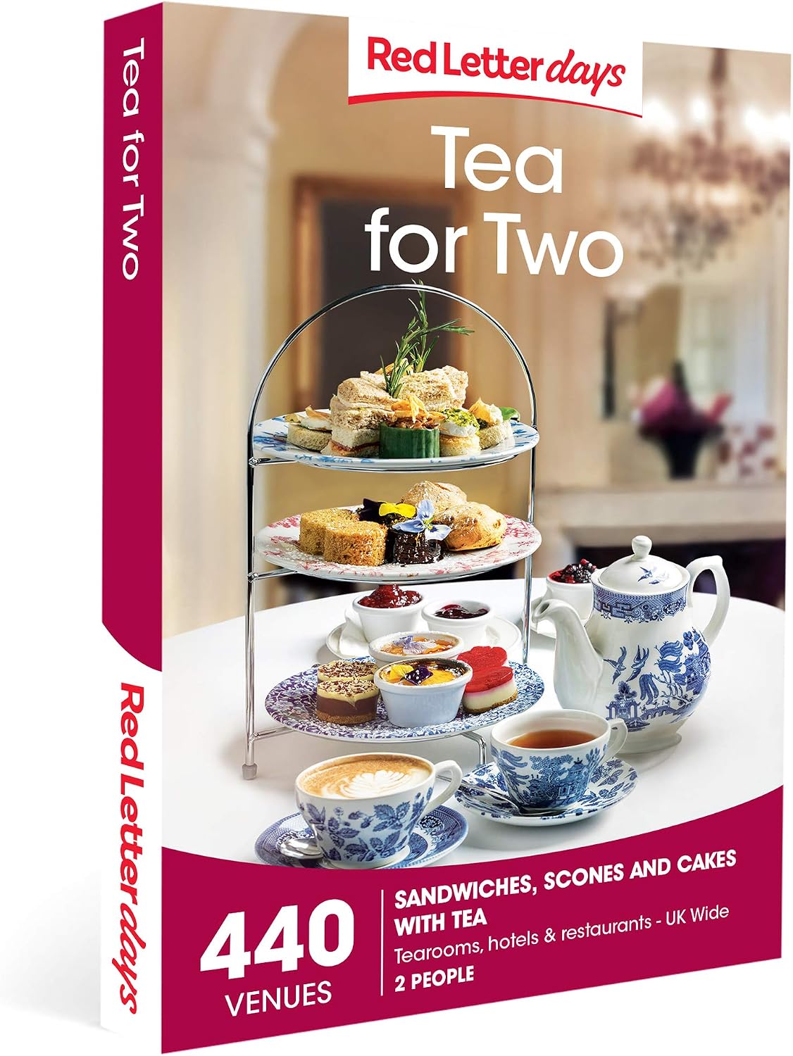 Red Letter Days Afternoon Tea for 2 Experience Gift Box for 2 - 140 Delightful Afternoon Tea Experiences Across the UK
