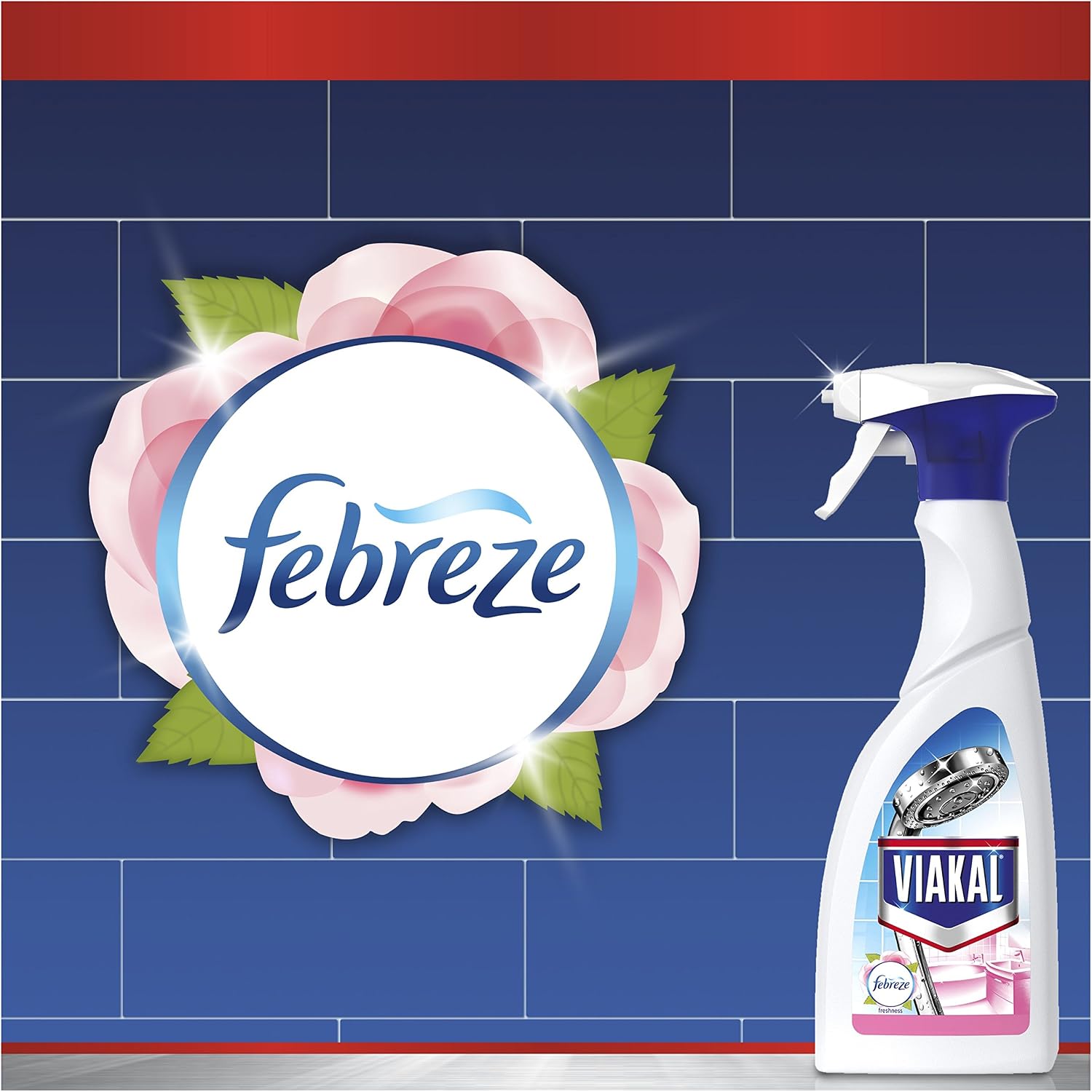 Viakal Limescale Remover Spray, Bathroom Cleaner Spray, Fresh Spring Rose Scent, 5 Litre (500 ml x 10) - Image 5