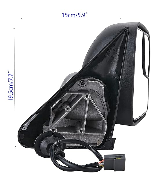 ZAPOSTS TOWING MIRROR REPLACEMENT FIT FORFOR 1994 1995 1996 1997 DODGERAM 1500,RAM 2500 RAM 3500.PICKUP TRUCK POWER ADJUSTMENT NO HEATED MANUAL FOLDING SIDE VIEW MIRROR PASSENGER SIDE