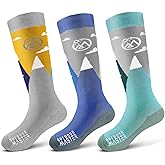 OutdoorMaster Merino Wool Ski Socks for Kids, Boys & Girls, Thermal Winter Warm Snowboarding Socks for Cold Weather
