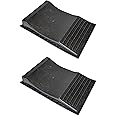 USA Made Extra-Wide-Heavy-Duty Flat-Free Tire Ramps – Prevent Flat Spots During Long-Term Storage – Non-Slip HDPE Ramps Support 10 Tons – for Cars, RVs, Trucks – Set of 2