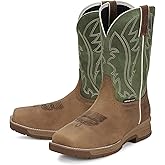 Justin NiTread 11” Composite Toe Boots for Men - Commander Collection - Square Toe Full-Grain Leather Men’s Work Boots with Comfort Footbed and Oil & Slip-Resistant Outsole