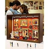 Microland Memory Museum Kit Mini Picture Frame Shadow Box 9&times;13&times;3.3", Romantic for Her, Warm Pet Memorial, Personalized Gift for Woman, Wedding, Birthday, Mother, Graduation, Christmas