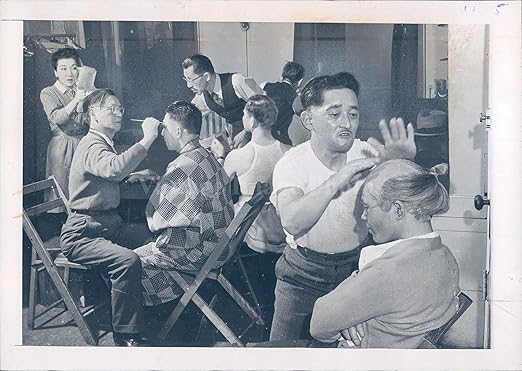 Amazon Com Vintage Photos 1947 Copy Japan Actors Celebrities Hair