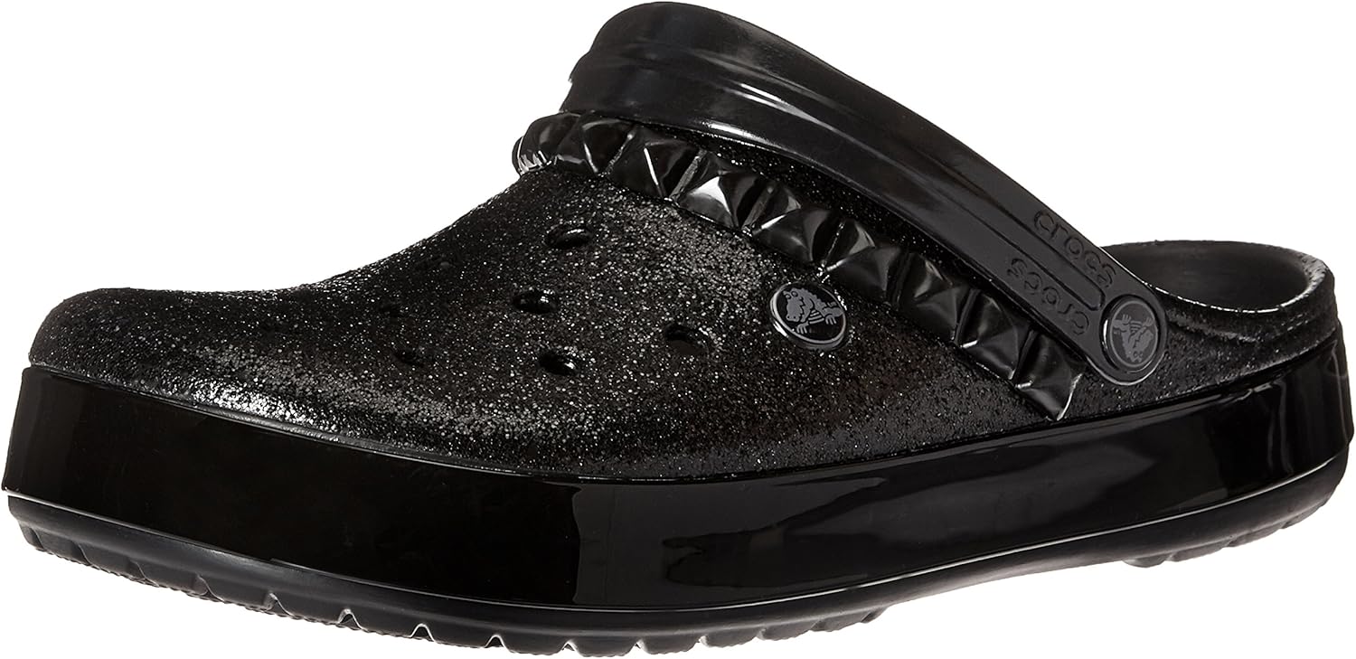 black studded crocs