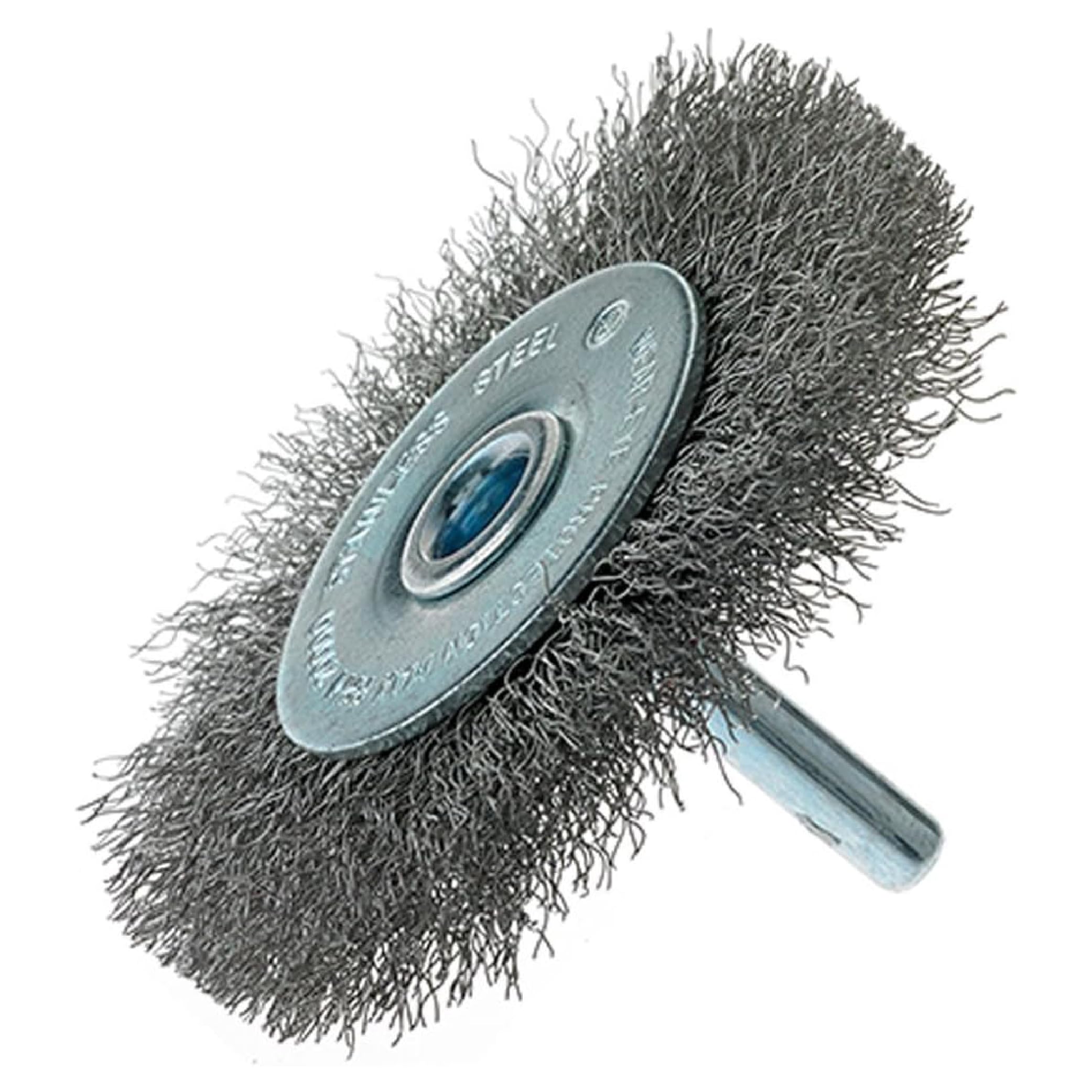 Mercer Industries 182050B Crimped Wire Wheel, 3" x 1/4" Shank for Drills and Die Grinders, 20-Pack