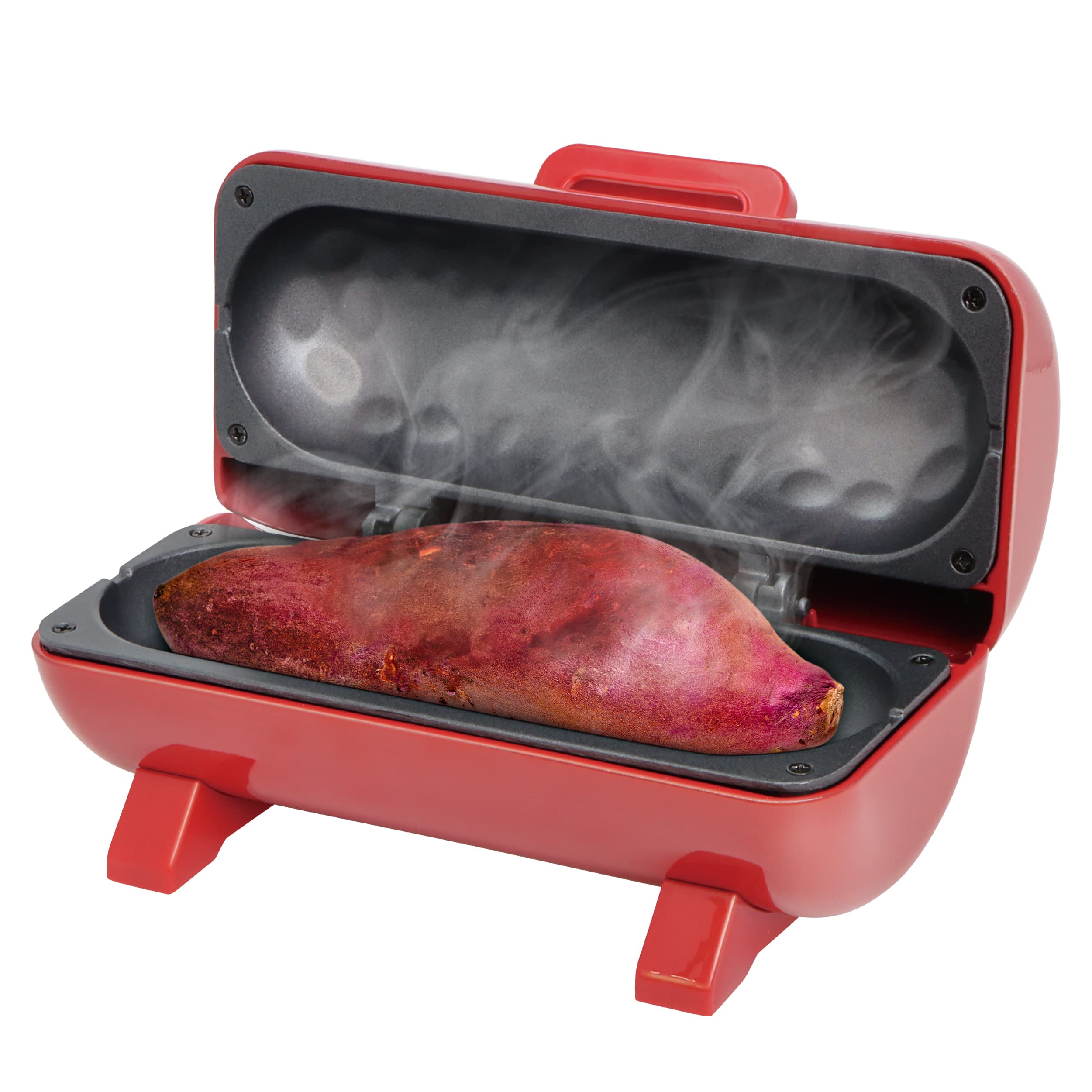 YSN 焼き芋 メーカー レッド | 焼き芋器 とうもろこし焼き 電気 できたての いも トウモロコシ 簡単 調理商品画像