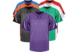 JKNAKN Blank Football Jerseys Mesh Athletic Football Shirt Practice Sports Uniform Black White Jersey