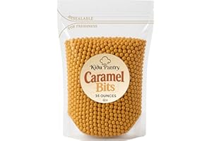 Caramel Bits Topping - Kidu Pantry - 1 Pound - 16 Ounces Bulk Bag