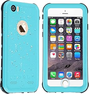 Co-Goldguard Waterproof Case iPhone 6s Plus / 6 Plus,[NOT for 6s/6] Built in Screen Protector with Touch ID IP68 Certified Underwater Cover,Green