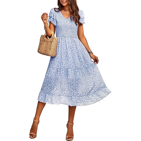 Vestido Largo Casual De Verano Para Mujer, Estampado Floral
