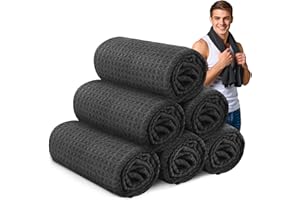 SOOWASH Microfiber Gym Towels for Showering Working Out Quick Dry Negative ions Different Sizes Lightweight Gym Towel for Men Women Tennis Sports Towels for Body Hot Yoga