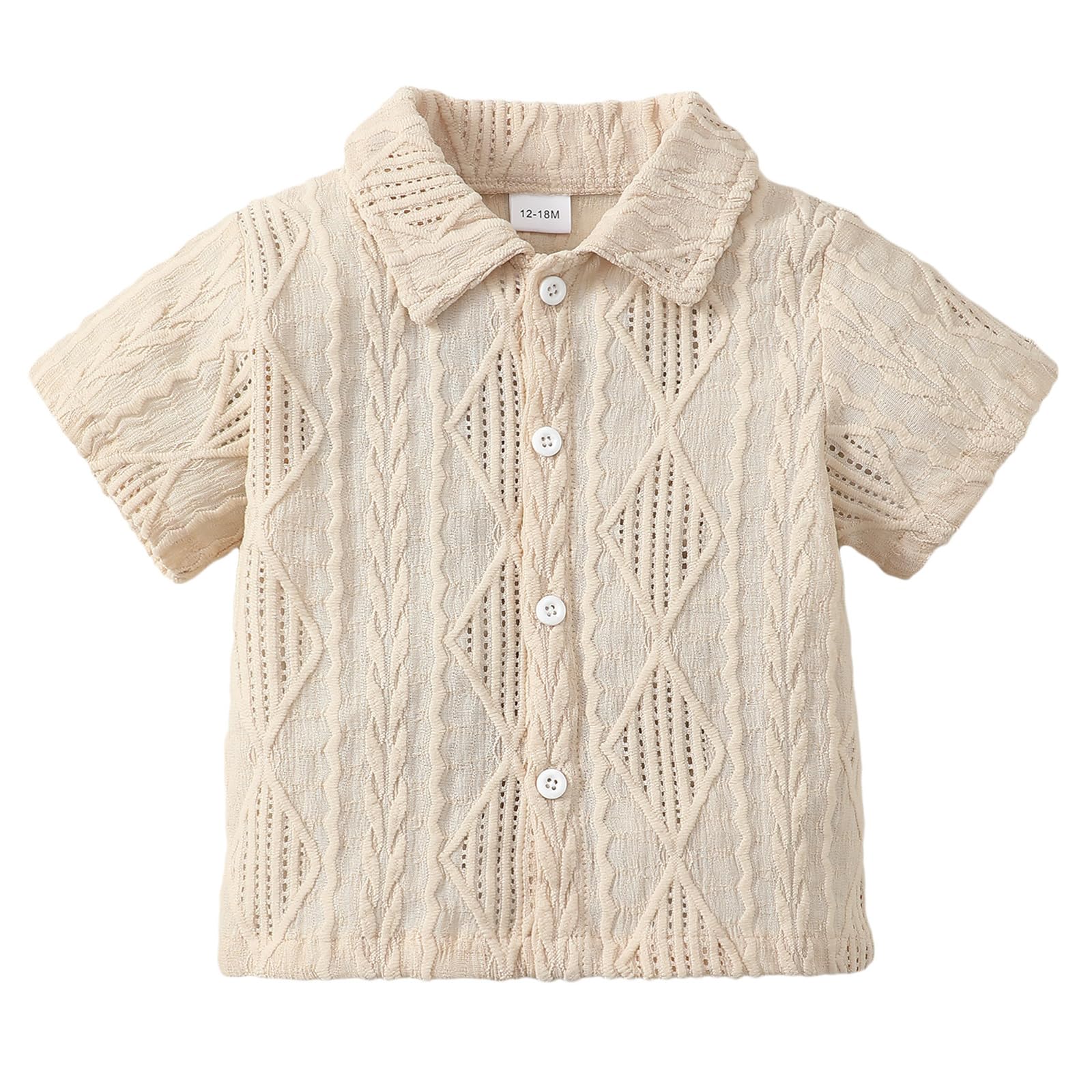 Photo 1 of Toddler Boy Clothes 4T Baby Boys Button Down Shirt Short Sleeve T-Shirt Tops Casual Tee Dress Shirt Little Boy Summer Outfits 5 Year Old Boy Clothes