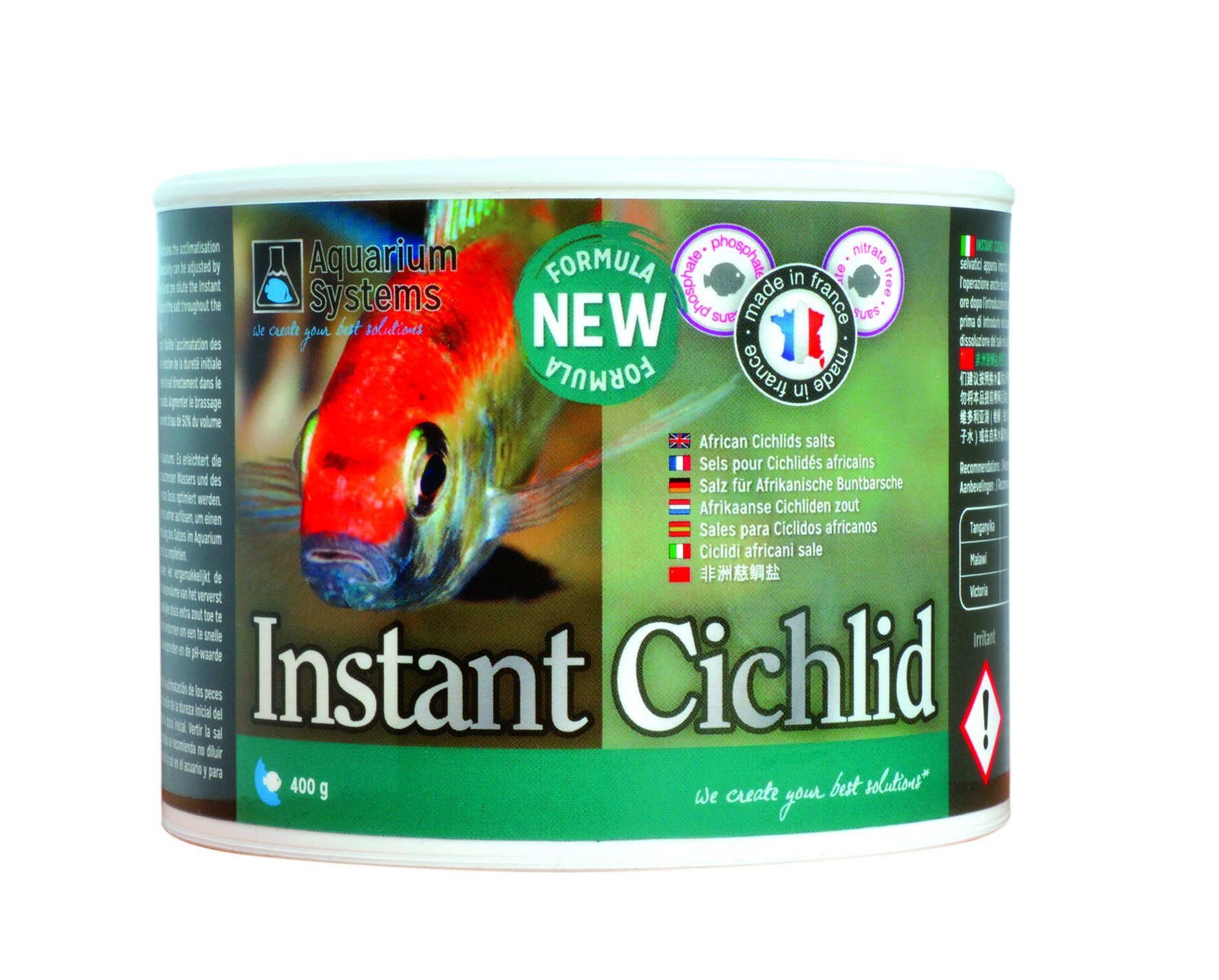 Aquarium Systems Instant Cichlid Salt for Aquarium 400 g/2250 L