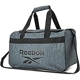 Reebok Duffle Bag - Carry On Gym Bag for Workout and Compact Travel Bag - Small Size Overnight Bags for Women and Men, Size Small, Warrior II Light Grey