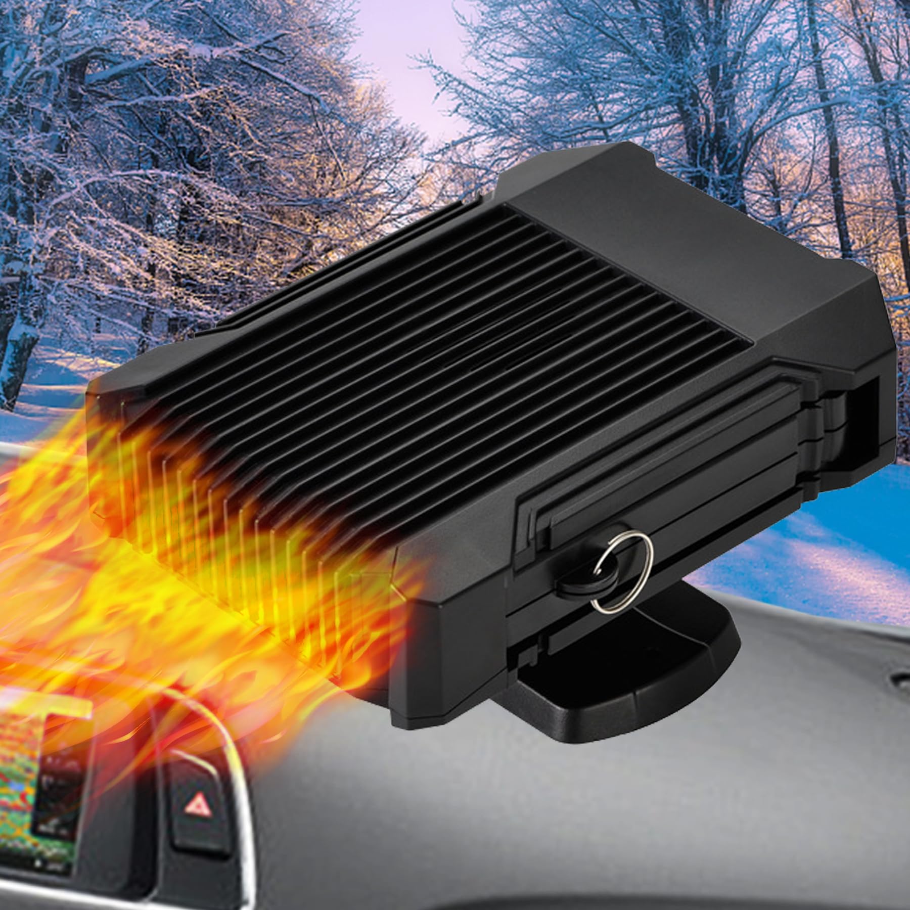 Photo 1 of ?New 2025?Portable Car Heater Fast Demisting Defroster, 12V 150W Automobile Heater Can Heat Rapidly in 60 Seconds with Heating & Cooling & Air Purify, Car Fan Windshield Defroster(Black) (LT-N208)