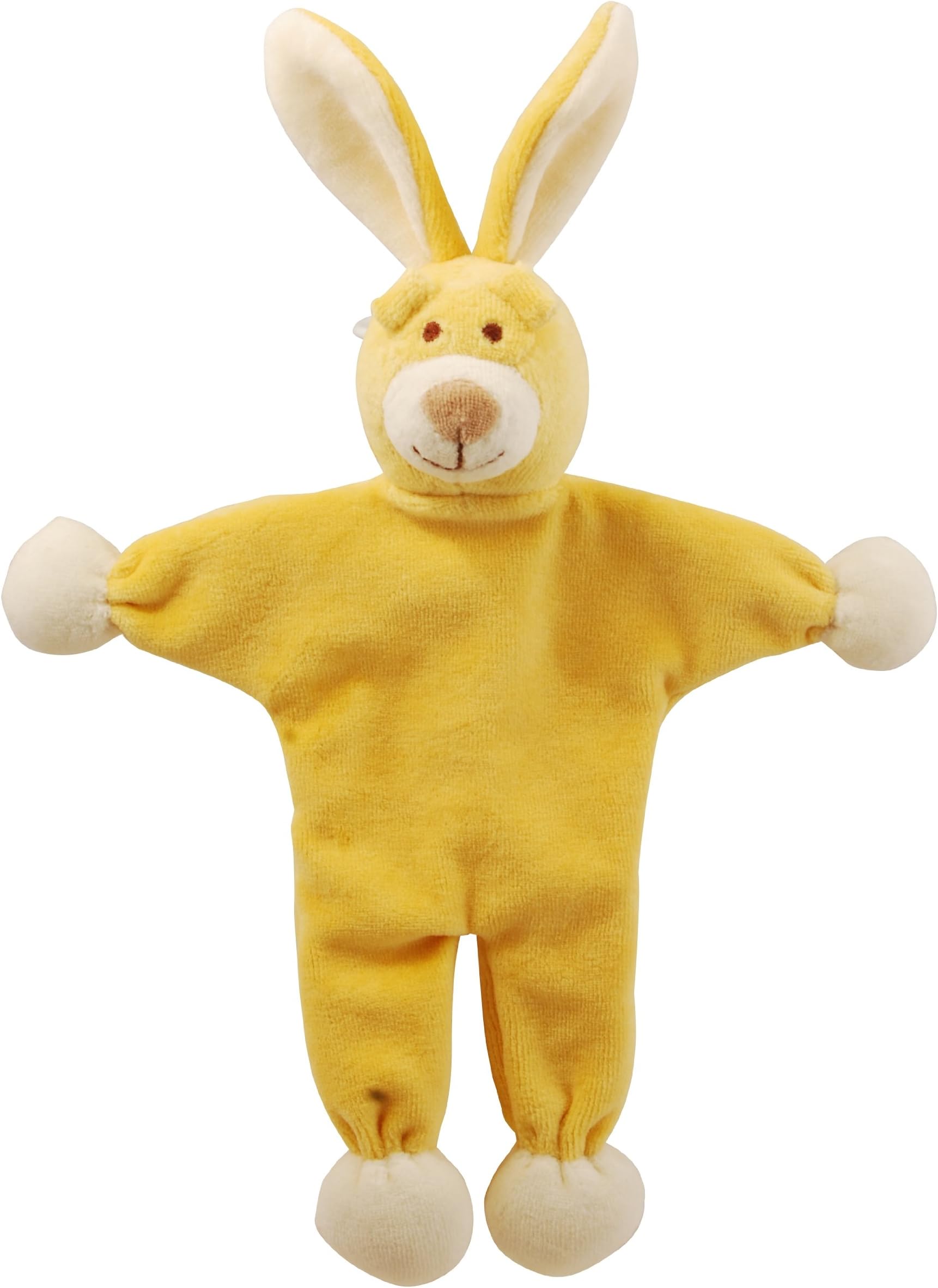 Simply Fido Lucy Bunny Stuffless Crinkle Paper Pet Toy, 9-Inch, Yellow