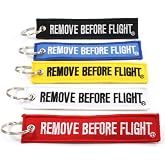 Rotary13B1 - Remove Before Flight MULTI COLOR 5 Pack Key Chains