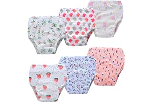 JACKLOVEBRIEFS 6 Pack Potty Training Pants for Boys Girls, Learning Designs Training Underwear Pants(4T-5T)