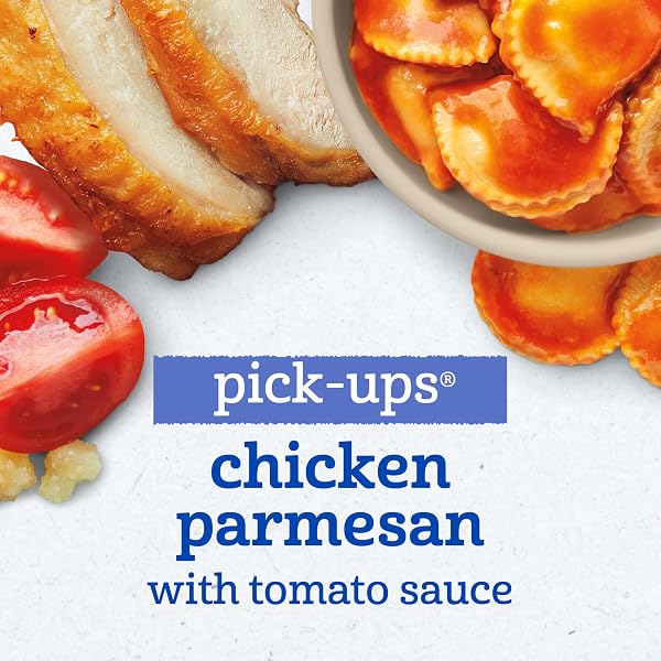 GERBER TODDLER FOOD, CHICKEN PARMESAN RAVIOLI PICK-UPS, MEALTIME FOR TODDLER