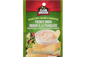 Club House Salads' n Dips, French Onion Dressing & Dip Mix, No Artificial Colours or Flavours, No MSG Added, Perfect Dressing