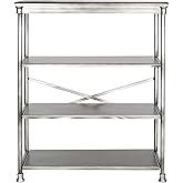 SAFAVIEH American Homes Collection Jamison Dark Silver Large Bookcase