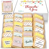 Thank You Cookies 24 Pack | Appreciation Cookies | Individually Wrapped Bulk | Party Favors Employees Corporate Teacher Staff