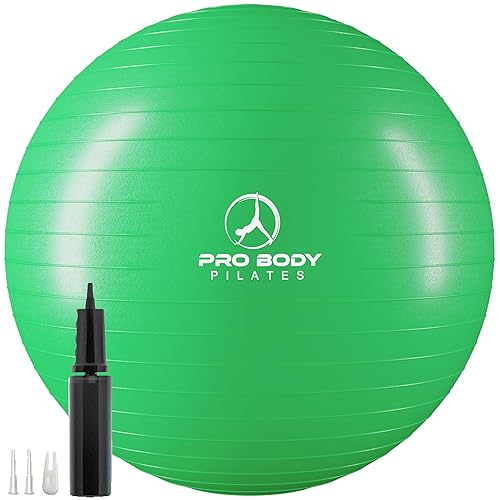 ProBody Pilates Ball Exercise Ball, Yoga Ball Chair, Multiple