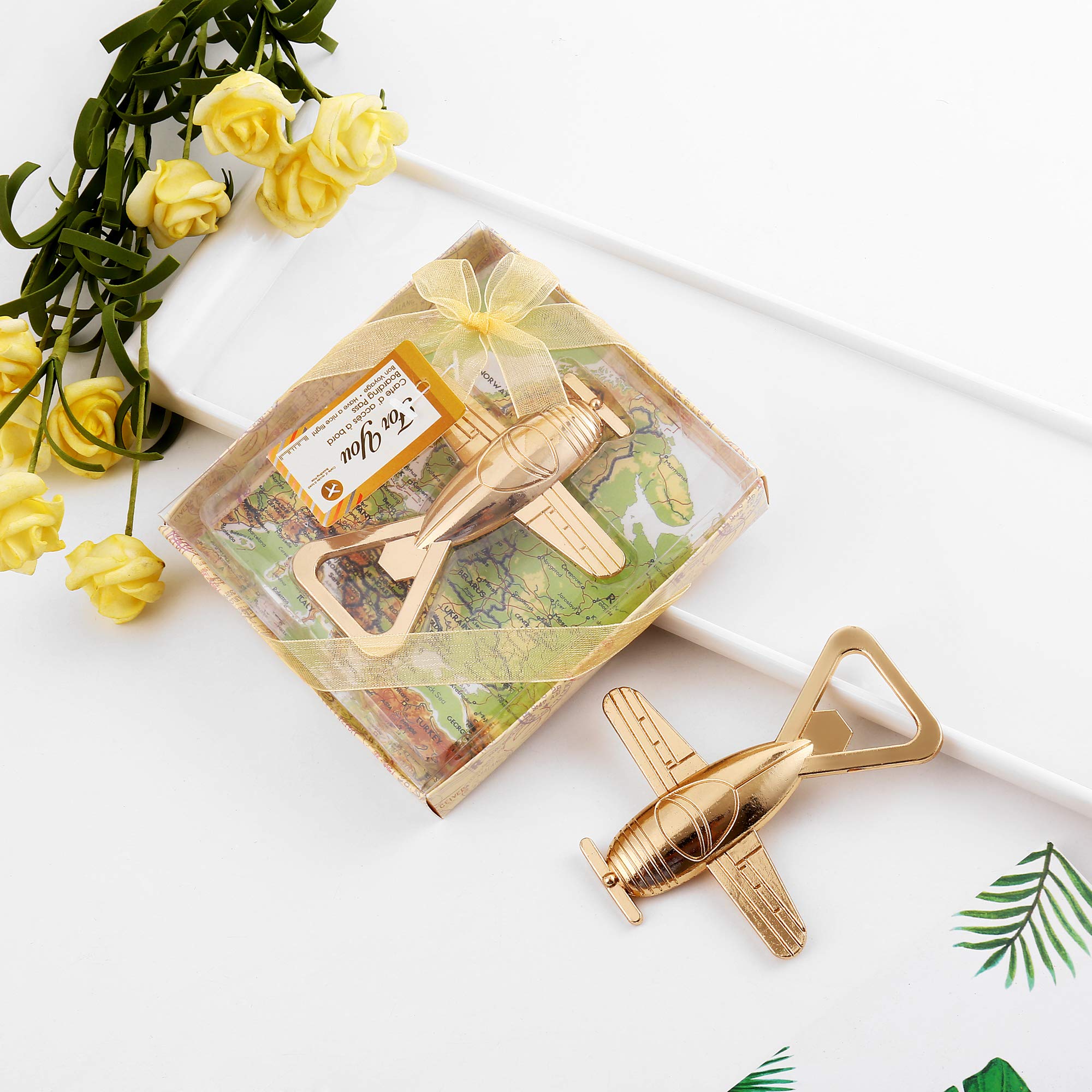 Antique Airplane Bottle Opener - Vintage Aviation Gifts for Pilot - Aircraft Decor - Birthday Gift for Veteran - Plane Beer Bottle Opener in Gift Box - Antique Gift (Antique Airplane)