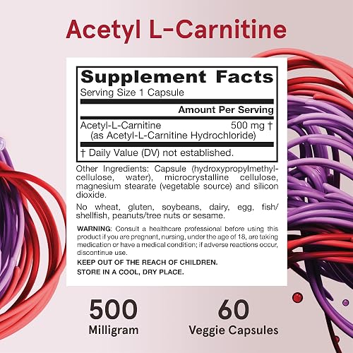 jarrow 500mg acetyl l-carnitine Formulas Capsules - 500 mg - 60 Count - For Brain Health & Fatty Acid Metabolism - Vegetable Capsules - Non-GMO - Gluten Free in Saudi Arabia Our Glutathione Journey❗️കത്തുന്ന വില Glucy-Shot Size:2g - $57.03