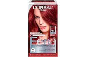 L'OREAL PARIS FERIA MULTI-FACETED SHIMMERING PERMANENT HAIR COLOR, R57 CHERRY CRUSH (INTENSE MEDIUM AUBURN), PACK OF 1, HAIR 