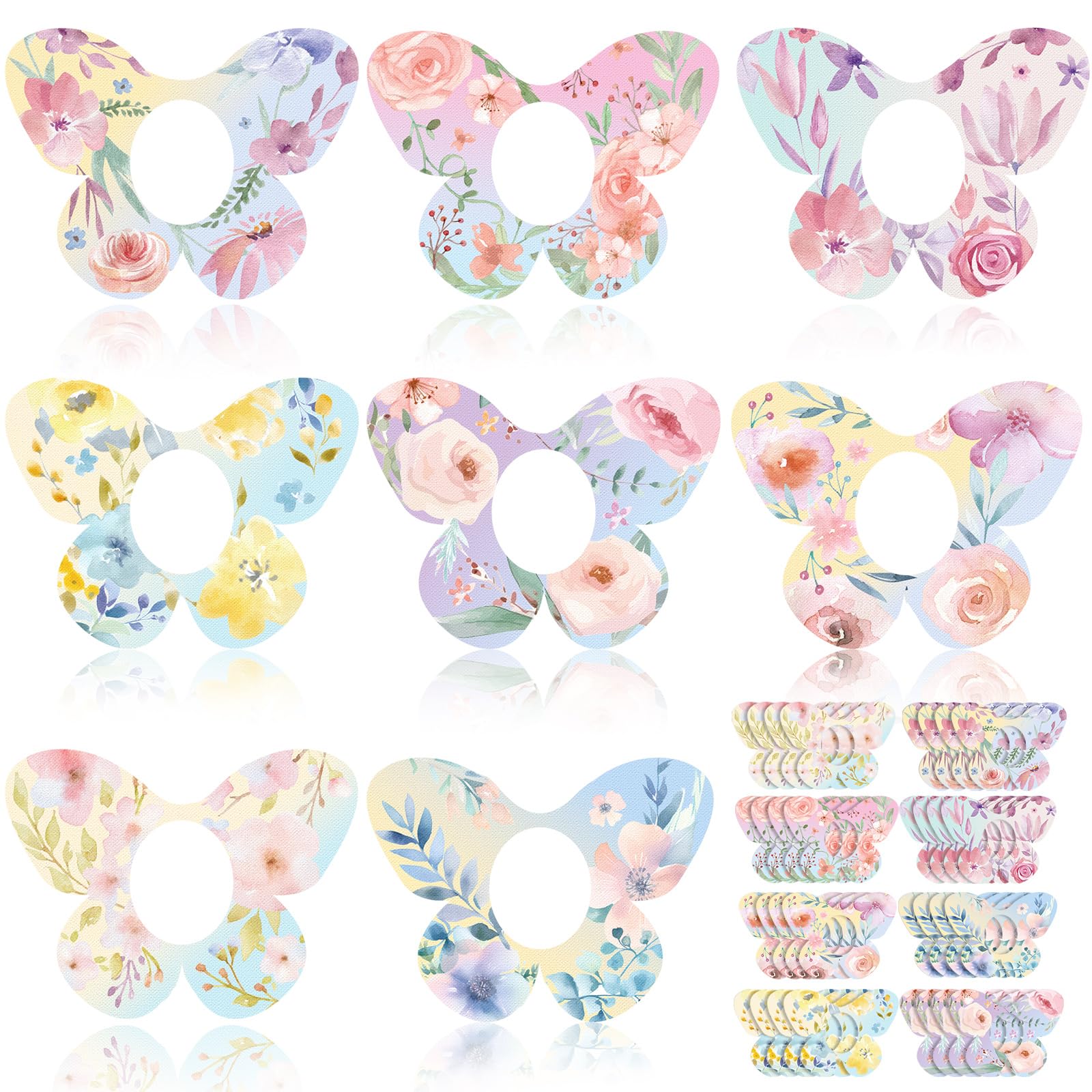 Photo 1 of Geiserailie 32 Pack Adhesive Patches, Compatible with Dexcom G7, CGM Patches, Butterfly Tape Stickers, Sensor Covers, Waterproof and Sweat-Proof, Flexible and Breathable, Pre-Cut, Long-Lasting