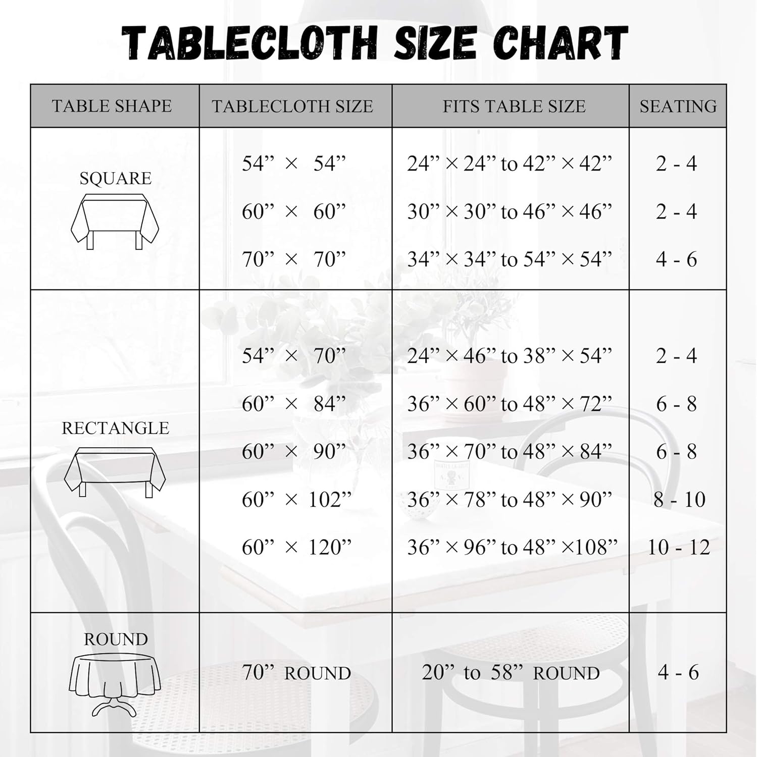 RYB HOME Scratch Resistant Waterproof Rectangle Tablecloth for 8 ft Seat Table for Catering Banquet Parties Garden Washable Heat Resistant Table Linen, 60 x 102, White: Kitchen & Dining