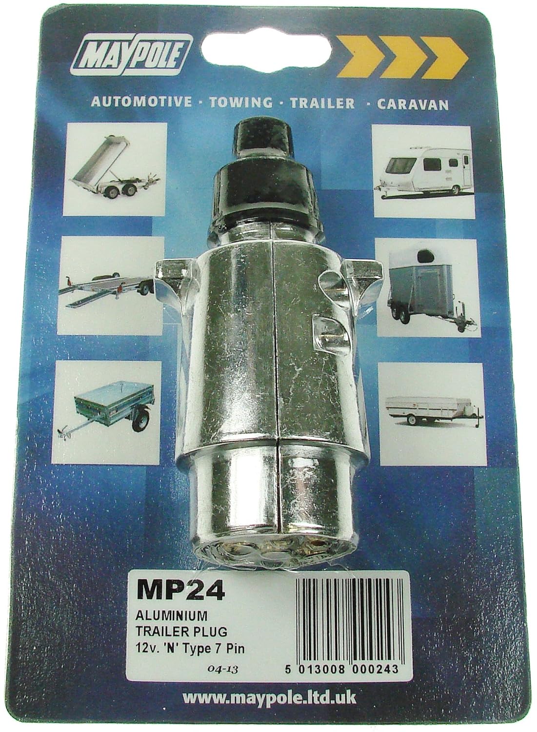 Maypole 024 7-Pin Aluminium Plug: Amazon.co.uk: Car & Motorbike