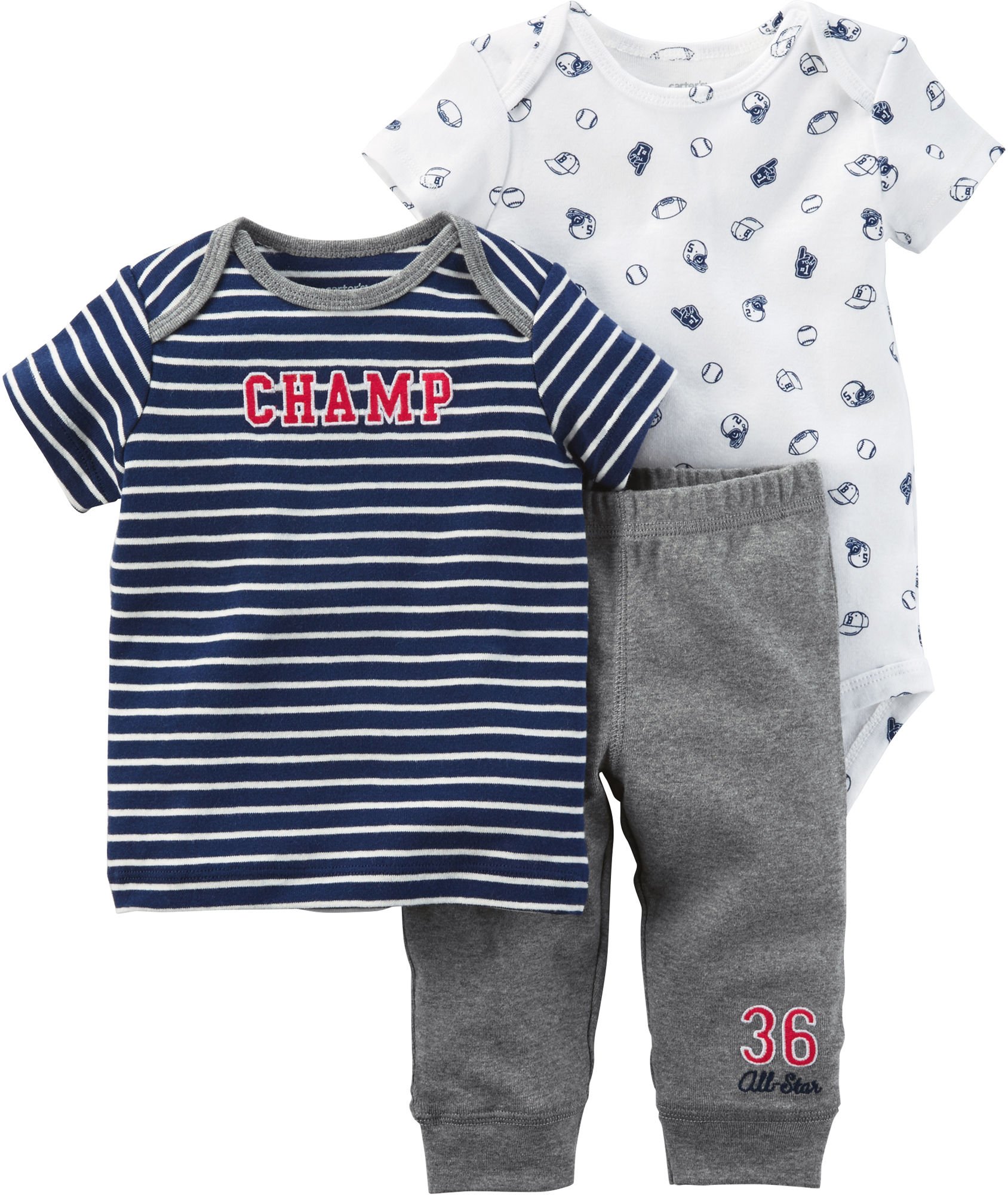 carters baby boy 3 piece set