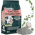 Cat Litter Deodorizer | Odor Eliminator for Litter | Smell Control for Cats | Non-Toxic & Safe for Kittens | Home Odor Neutralizer | Kitty Litter Freshener | Sprinkle & Sweep | One Month Supply 8oz