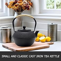 Cast Iron Tea Pot Set, Japanese Tetsubin Tea Kettle