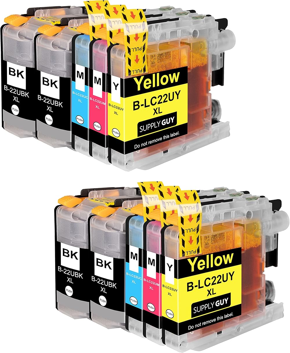 Supply Guy Ink Cartridges for Brother LC-22U DCP-J785DW MFC-J985DW 10 Pack