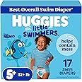 HUGGIES Swim Diapers, Size 5-6 Large, Huggies Little Swimmers Disposable Swimpants, 17 ct ( Packaging may vary )