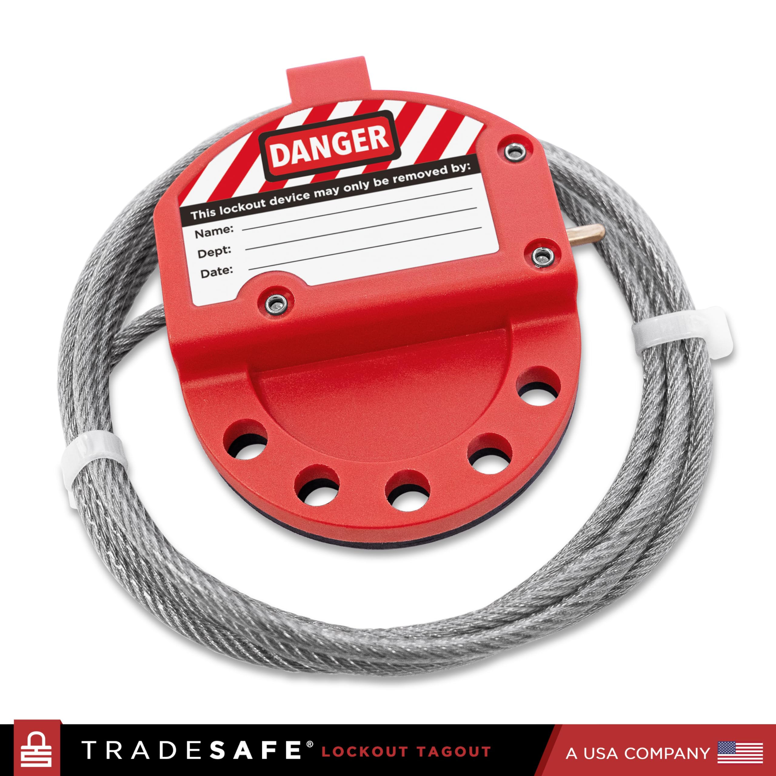 Mua TRADESAFE Lockout Tagout Cable Lock - 6ft Adjustable Cable Lockout ...