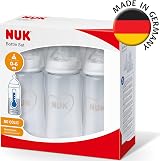 NUK First Choice+ Baby Bottles 0-6m 300 ml Anti-Colic 3 Count Grey/White view 5