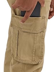 Wrangler Authentics Boys' Cargo Pant, Kelp, 6 Slim