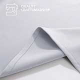Deconovo Curtains Thermal Insulated Blackout Ring Top 52x63 Silver Grey 1 Pair view 7