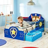 Paw Patrol Chase Kids Toddler Bed with Storage, Blue by HelloHome view 8