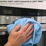 Clay Roberts Microfibre Cleaning Cloths 40x30cm Pack of 10 Blue view 5