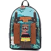 Loungefly POP Jurassic Park Gates Womens Double Strap Shoulder Bag Purse,One Size, Multi