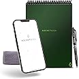 Rocketbook Smart Reusable Notebook, Flip Executive Size Spiral Notebook, Green, (6" x 8.8"")