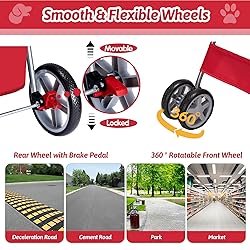 Pet Stroller 4 Wheels Dog Cat Stroller for Medium