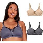 Playtex Women's Wireless Bra, 18 Hour Plus-Size T-Shirt Bras Available, Smoothing, Full Coverage, 4803, Single or 2-Pack